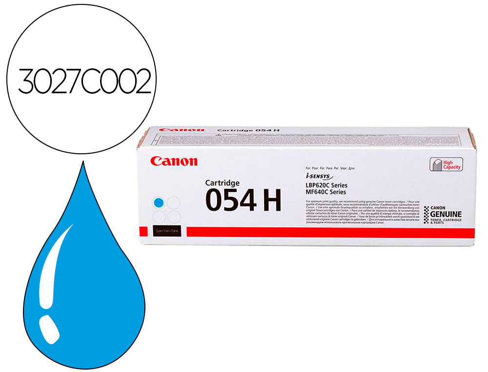 TONER CANON 054 H LBP622 / MF641 / I-SENSYS LBP621 / 623 / 641 / 643 / 645 / 622 CIAN 2300 PAGINAS