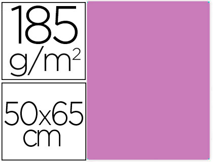 CARTULINA GUARRO MALVA 50X65 CM 185 GR