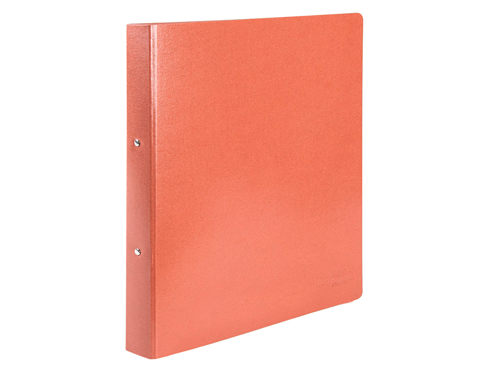 CARPETA DE 2 ANILLAS 25MM REDONDAS LIDERPAPEL FOLIO CARTON CUERO