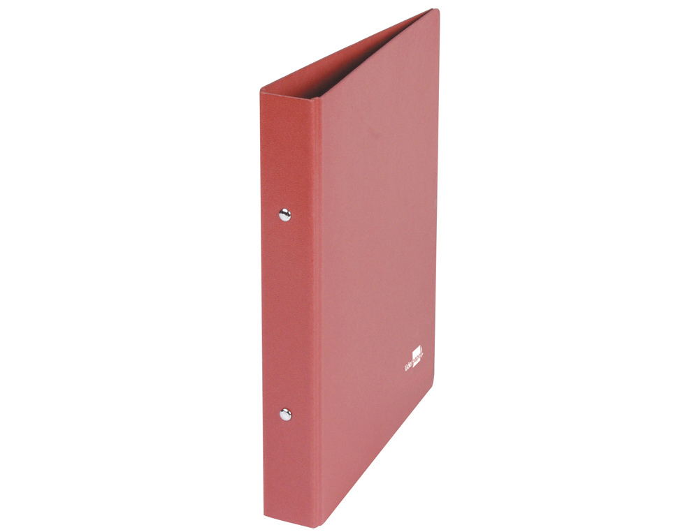 CARPETA DE 2 ANILLAS 40MM REDONDAS LIDERPAPEL CUARTO CARTON CUERO