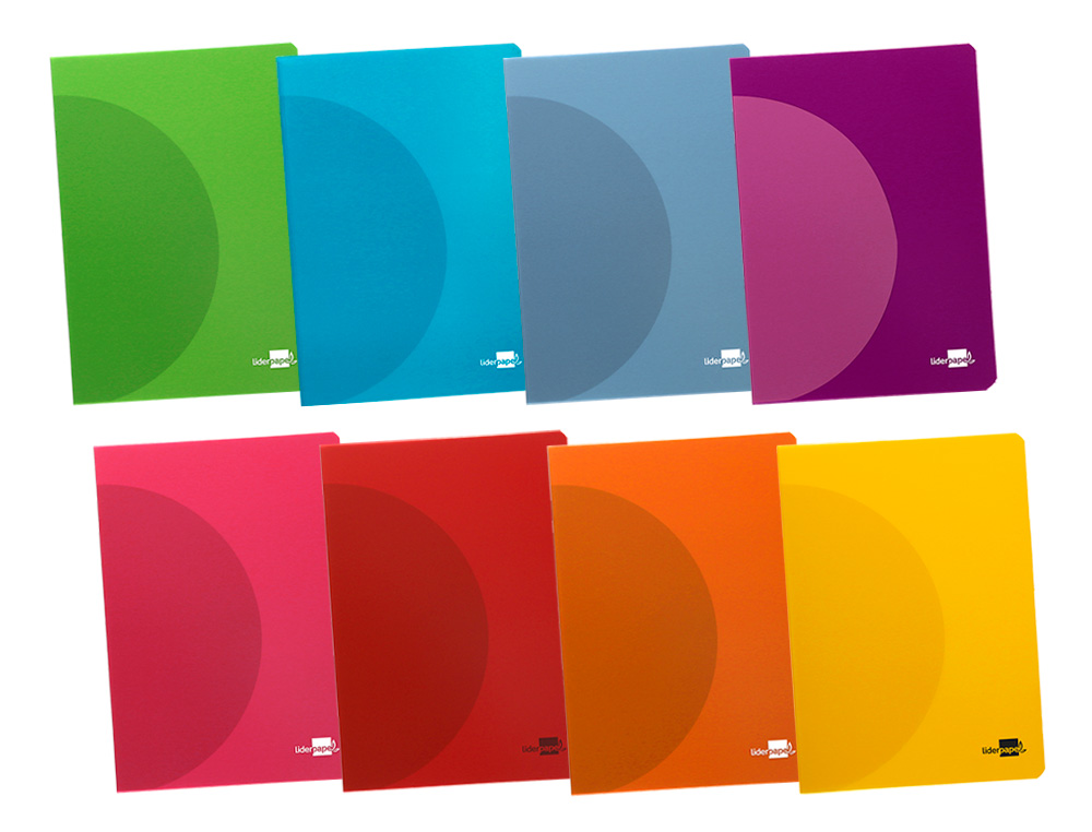 LIBRETA LIDERPAPEL 360 TAPA DE PLASTICO A5 48 HOJAS 90G/M2 RAYADO Nº46 COLORES SURTIDOS