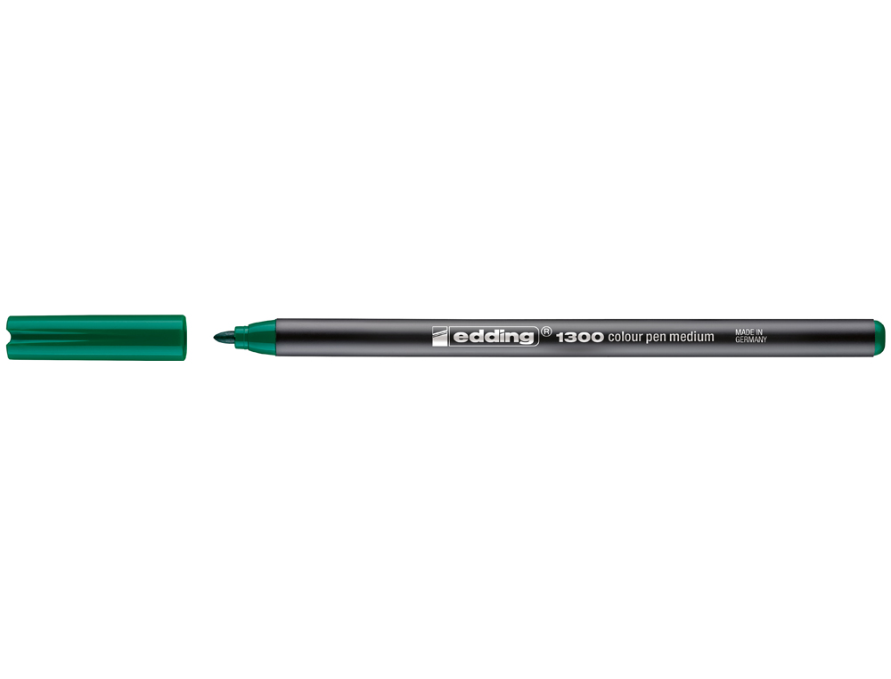 ROTULADOR EDDING PUNTA FIBRA 1300 VERDE PUNTA REDONDA 2 MM