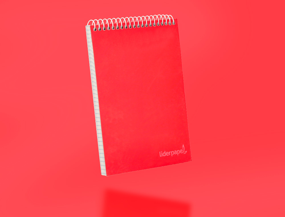CUADERNO ESPIRAL LIDERPAPEL BOLSILLO DIECISEIAVO APAISADO WITTY TAPA DURA DURA 80H 60GR CUADRO 4 MM COLORES SURTIDOS