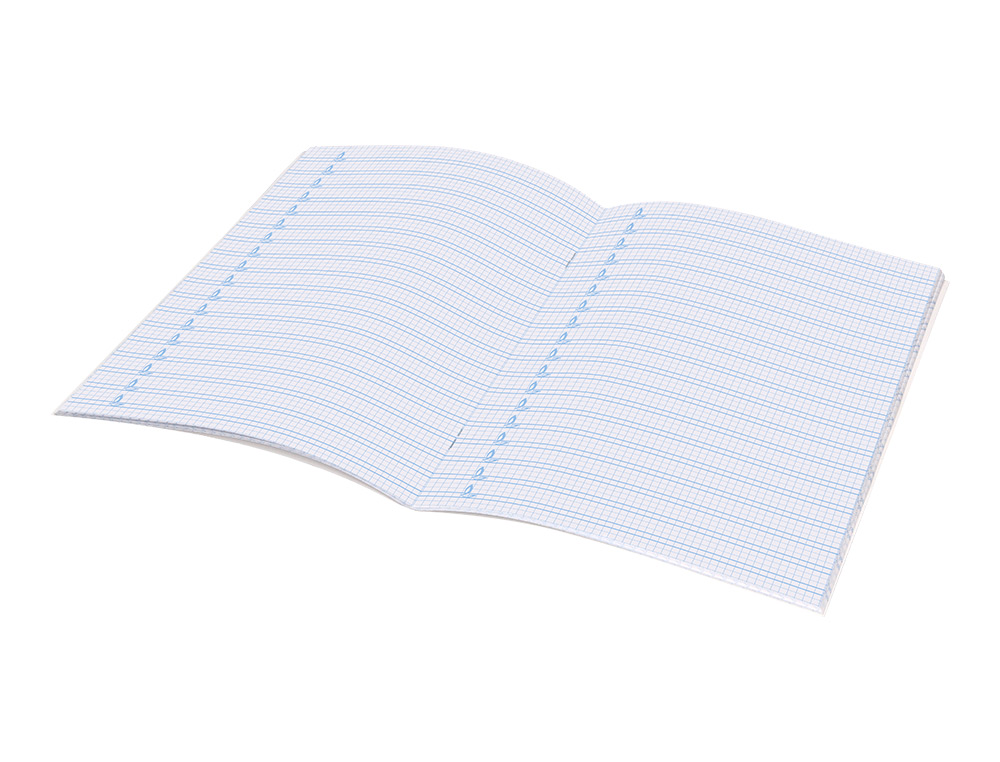 LIBRETA LIDERPAPEL PAUTAGUIA TAPA CARTONCILLO 32 HOJAS DIN A4 70 GR CUADRICULADO PAUTADO 4 MM