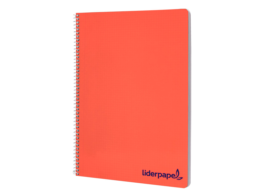 CUADERNO ESPIRAL LIDERPAPEL A4 WONDER TAPA PLASTICO 80H 90GR CUADRO 4MM CON MARGEN COLORES SURTIDOS