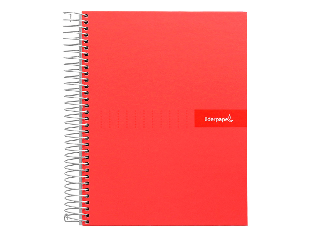 CUADERNO ESPIRAL LIDERPAPEL A5 CRAFTY TAPA FORRADA 80H 90 GR CUADRO 5MM CON MARGEN COLORES SURTIDOS