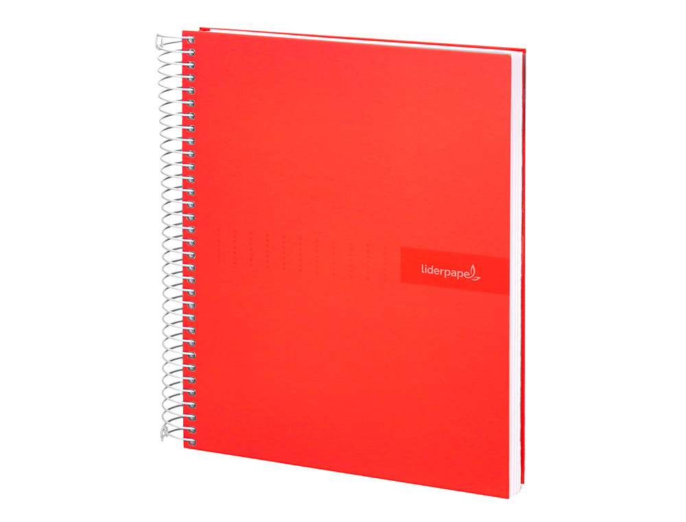 CUADERNO ESPIRAL LIDERPAPEL A5 CRAFTY TAPA FORRADA 80H 90 GR CUADRO 5MM CON MARGEN COLORES SURTIDOS