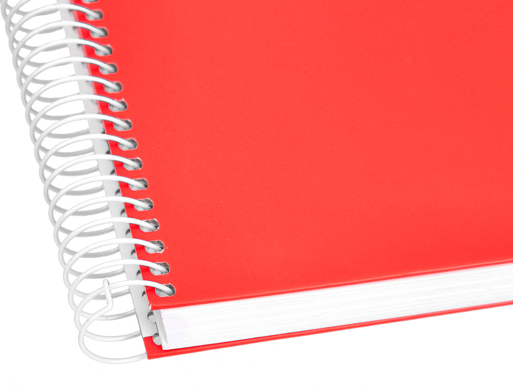 CUADERNO ESPIRAL LIDERPAPEL A5 CRAFTY TAPA FORRADA 80H 90 GR CUADRO 5MM CON MARGEN COLORES SURTIDOS