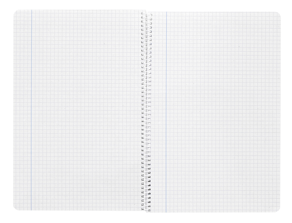 CUADERNO ESPIRAL LIDERPAPEL FOLIO WITTY TAPA DURA 80H 75GR CUADRO 3MM CON MARGEN COLORES SURTIDOS