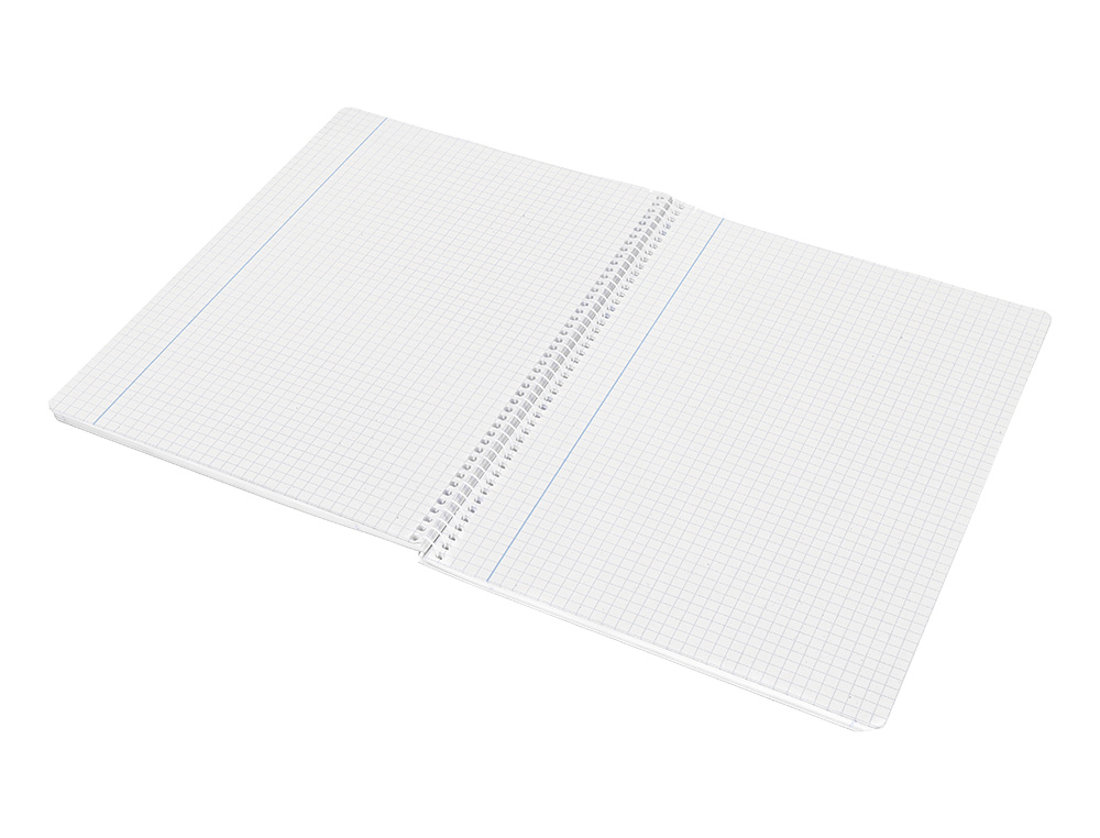 CUADERNO ESPIRAL LIDERPAPEL FOLIO WITTY TAPA DURA 80H 75GR CUADRO 3MM CON MARGEN COLORES SURTIDOS