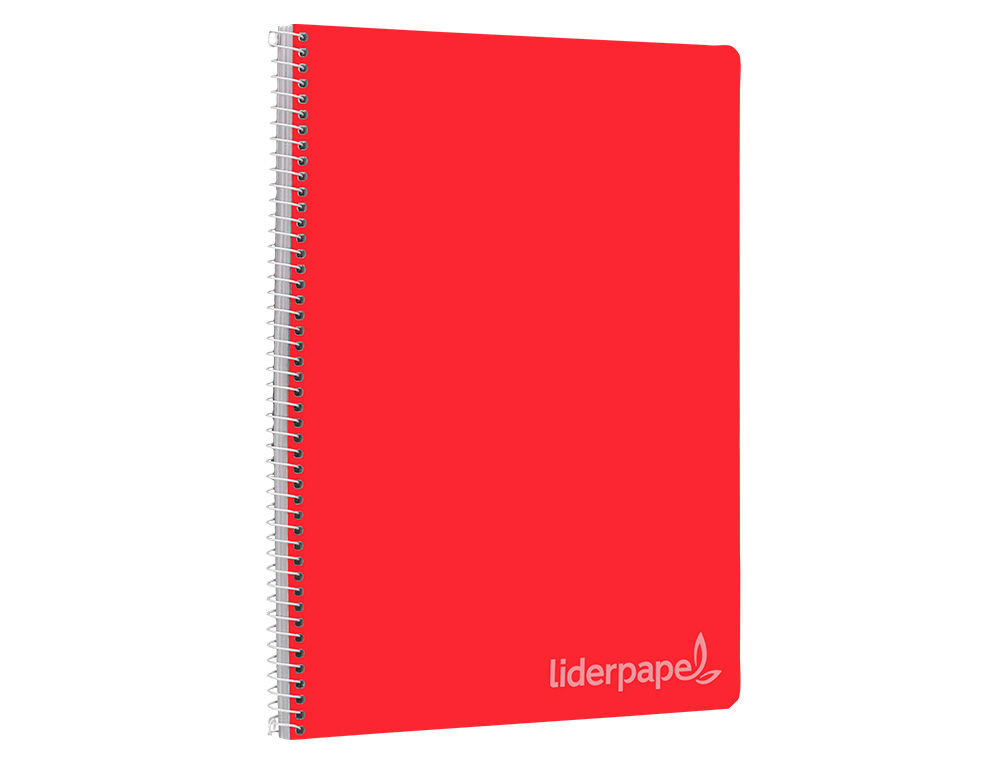 CUADERNO ESPIRAL LIDERPAPEL FOLIO WITTY TAPA DURA 80H 75GR CUADRO 3MM CON MARGEN COLORES SURTIDOS