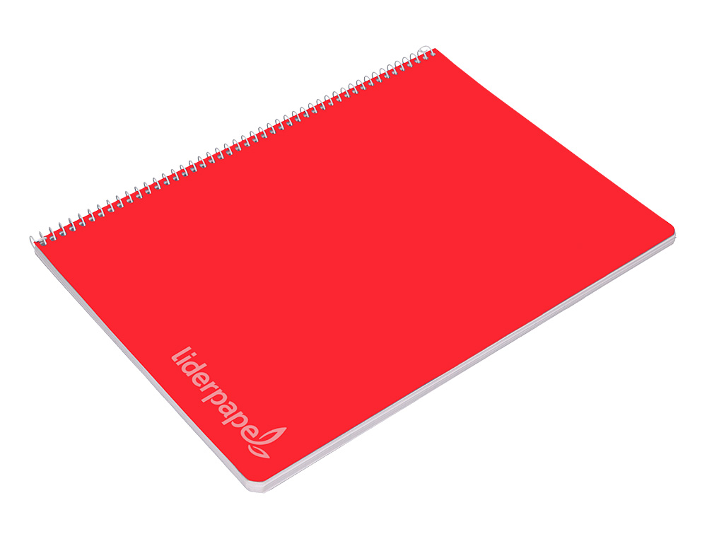 CUADERNO ESPIRAL LIDERPAPEL FOLIO WITTY TAPA DURA 80H 75GR CUADRO 3MM CON MARGEN COLORES SURTIDOS