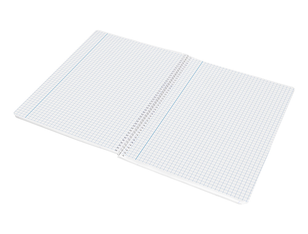 CUADERNO ESPIRAL LIDERPAPEL FOLIO WITTY TAPA DURA 80H 75GR CUADRO 6MM CON MARGEN COLORES SURTIDOS