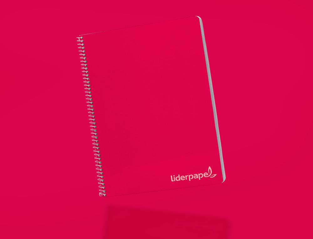 CUADERNO ESPIRAL LIDERPAPEL FOLIO WITTY TAPA DURA 80H 75GR CUADRO 6MM CON MARGEN COLORES SURTIDOS