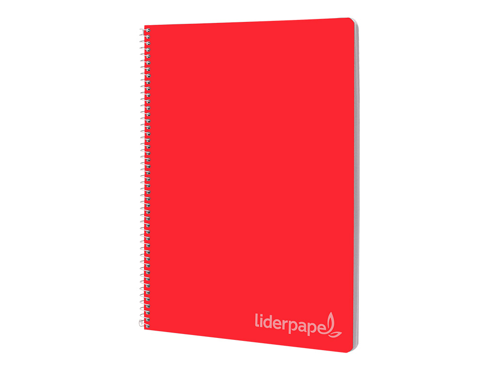 CUADERNO ESPIRAL LIDERPAPEL FOLIO WITTY TAPA DURA 80H 75GR CUADRO 6MM CON MARGEN COLORES SURTIDOS