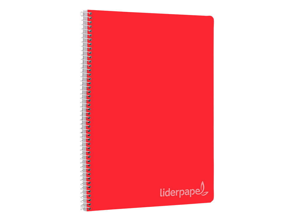 CUADERNO ESPIRAL LIDERPAPEL FOLIO WITTY TAPA DURA 80H 75GR CUADRO 6MM CON MARGEN COLORES SURTIDOS