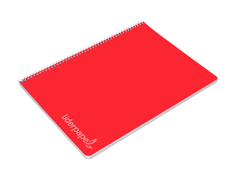 CUADERNO ESPIRAL LIDERPAPEL FOLIO WITTY TAPA DURA 80H 75GR CUADRO 6MM CON MARGEN COLORES SURTIDOS