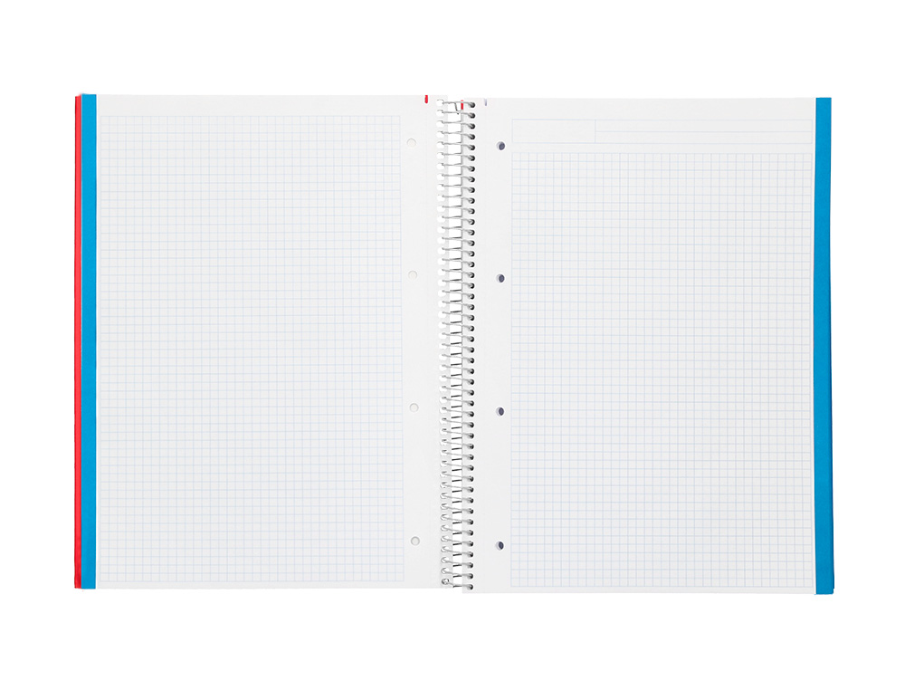CUADERNO ESPIRAL LIDERPAPEL A4 MICRO JOLLY MULTIDISCIPLINA TAPA FORRADA 140H 75GR 28H 5MM 112H HRTAL.