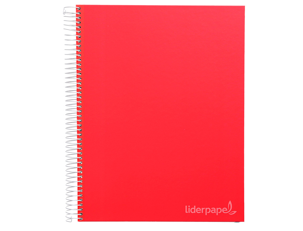 CUADERNO ESPIRAL LIDERPAPEL A4 MICRO JOLLY MULTIDISCIPLINA TAPA FORRADA 140H 75GR 28H 5MM 112H HRTAL.