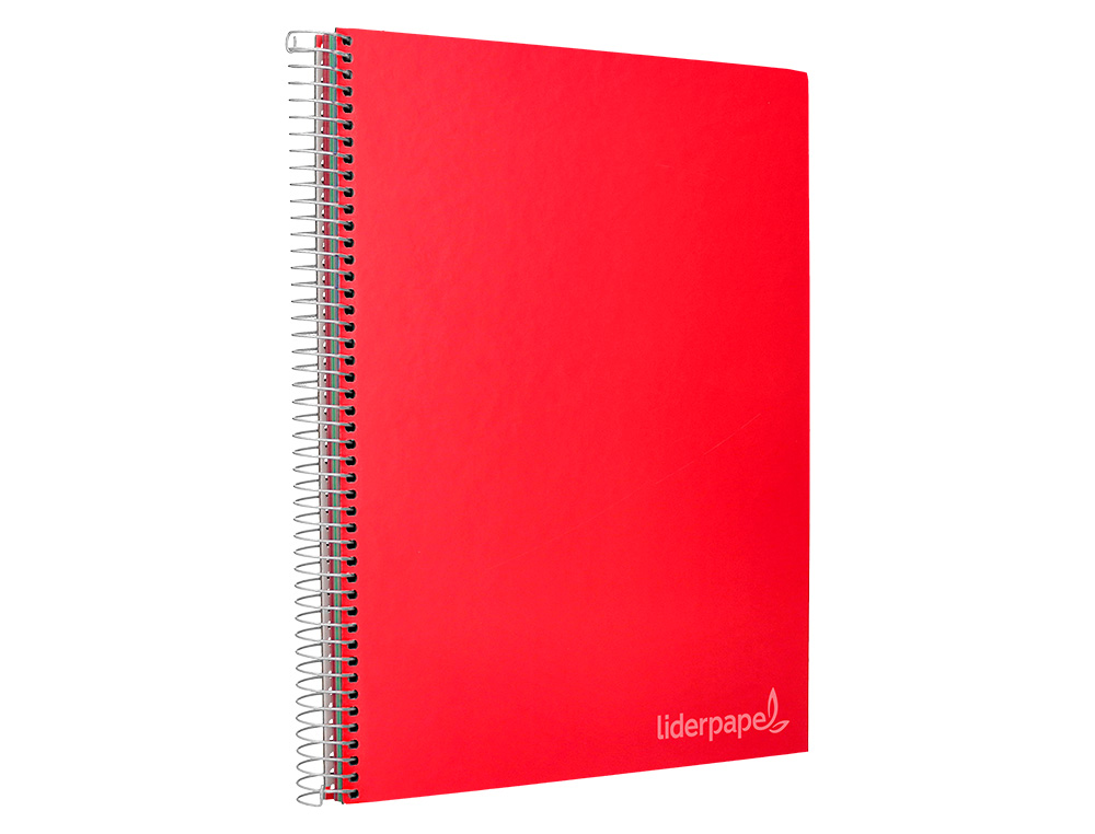 CUADERNO ESPIRAL LIDERPAPEL A4 MICRO JOLLY MULTIDISCIPLINA TAPA FORRADA 140H 75GR 28H 5MM 112H HRTAL.