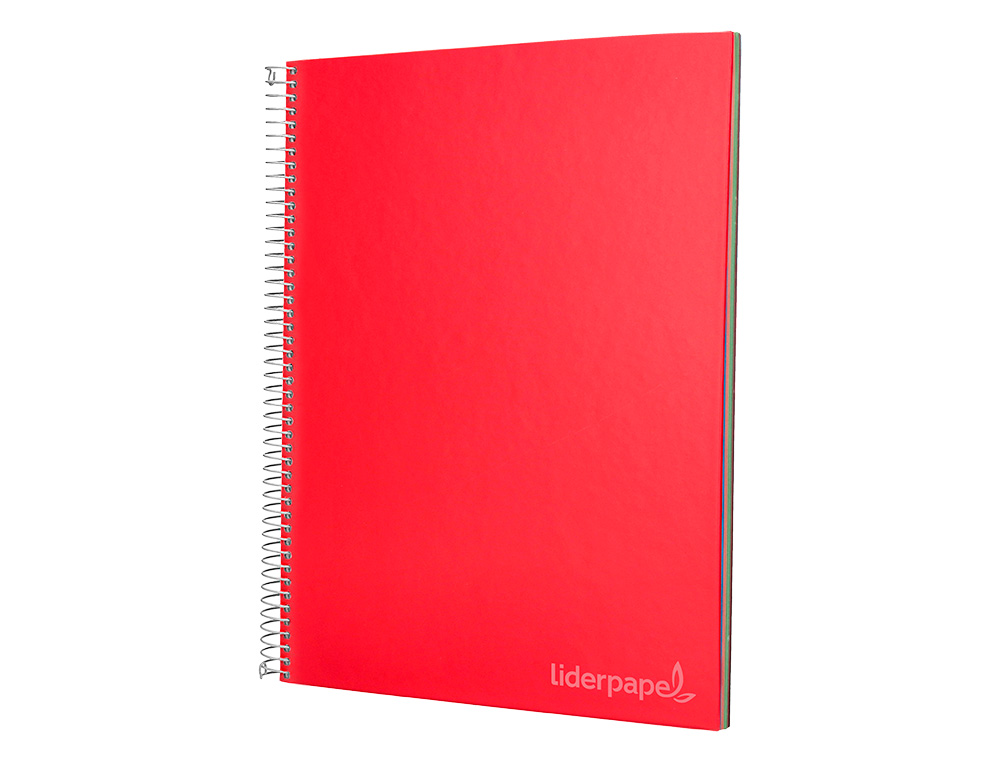 CUADERNO ESPIRAL LIDERPAPEL A4 MICRO JOLLY MULTIDISCIPLINA TAPA FORRADA 140H 75GR 28H 5MM 112H HRTAL.