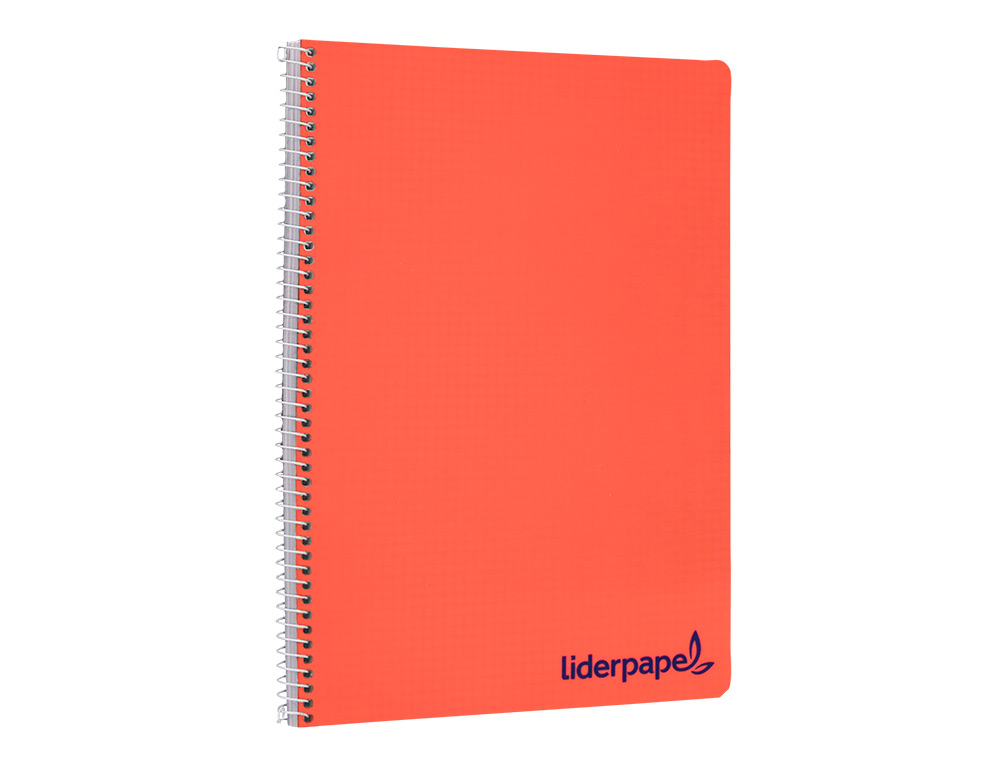 CUADERNO ESPIRAL LIDERPAPEL A4 WONDER TAPA PLASTICO 80H 90 GR LISO COLORES SURTIDOS