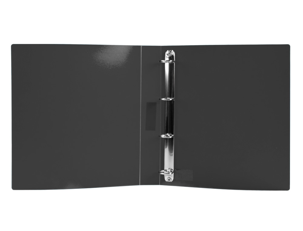 CARPETA LIDERPAPEL 4 ANILLAS 25 MM MIXTAS POLIPROPILENO DIN A4 NEGRO OPACO