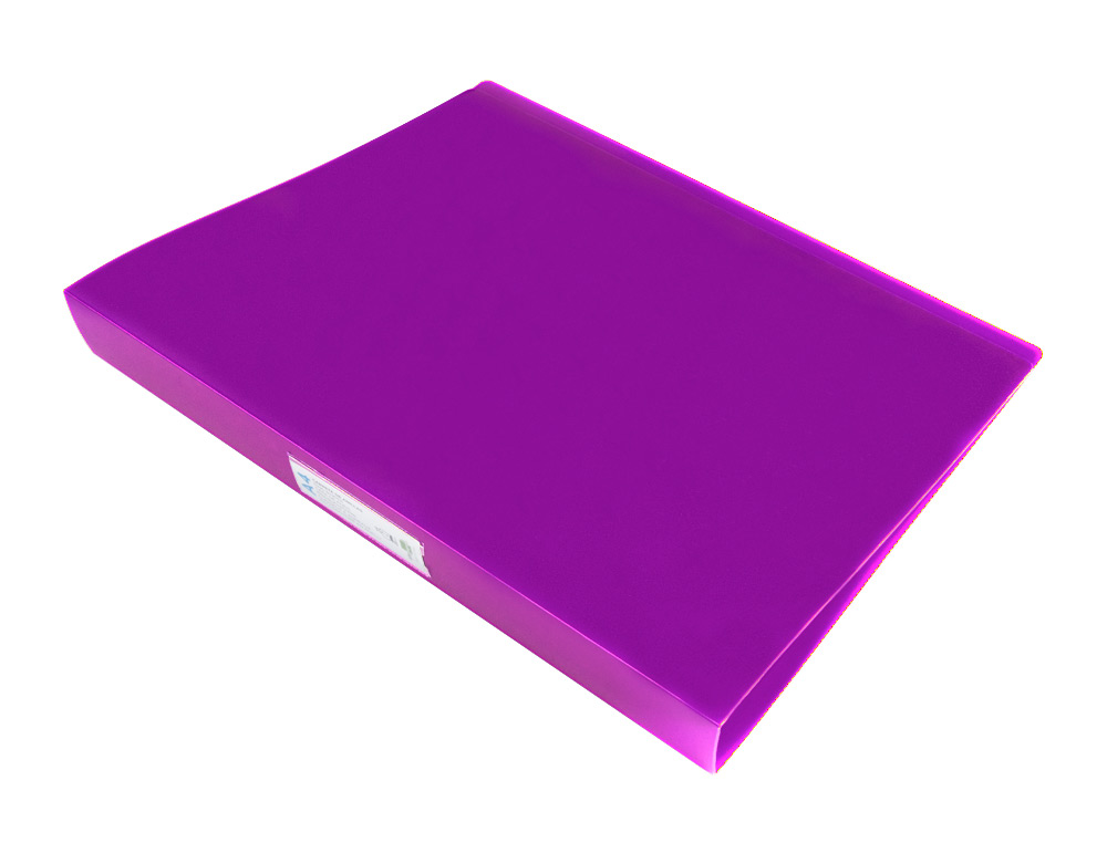 CARPETA LIDERPAPEL 4 ANILLAS 25 MM MIXTAS POLIPROPILENO DIN A4 LAVANDA OPACO