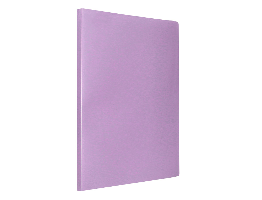 CARPETA LIDERPAPEL ESCAPARATE 20 FUNDAS POLIPROPILENO DIN A4 LAVANDA OPACO