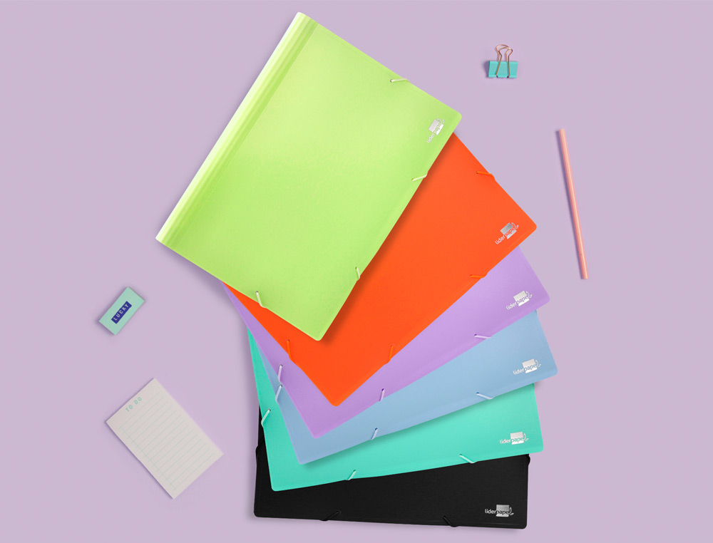 CARPETA LIDERPAPEL CLASIFICADOR FUELLE POLIPROPILENO DIN A4 NARANJA FLUOR OPACO 13 DEPARTAMENTOS