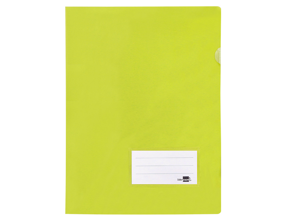 CARPETA LIDERPAPEL DOSSIER A4 UÑERO AMARILLO FLUOR OPACO