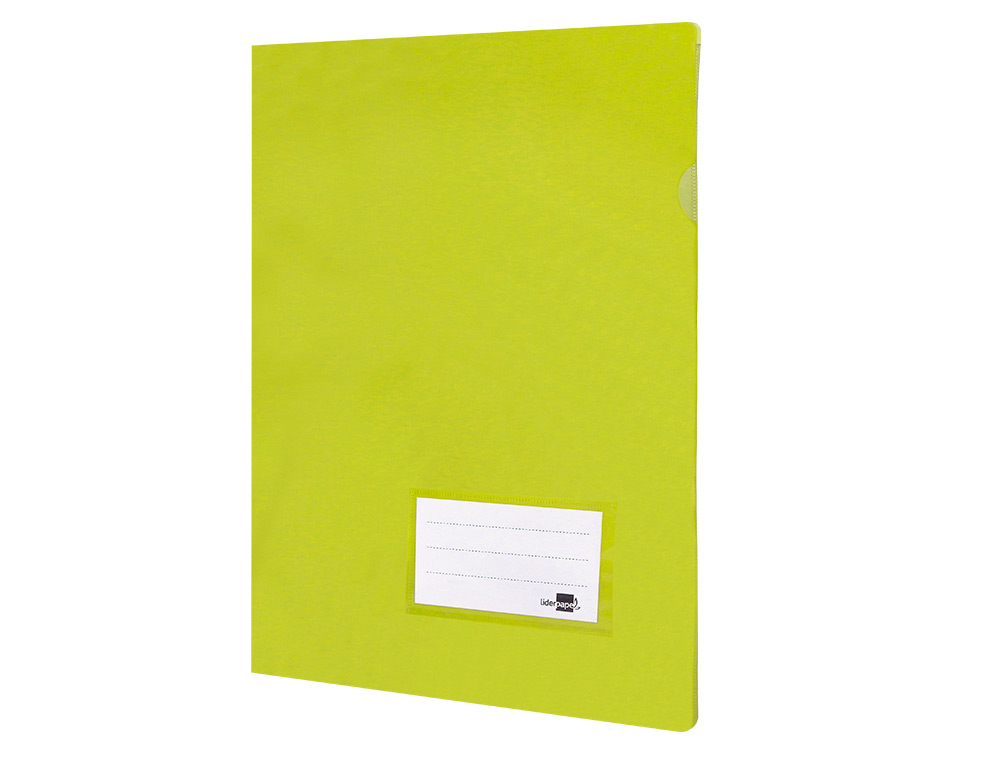 CARPETA LIDERPAPEL DOSSIER A4 UÑERO AMARILLO FLUOR OPACO