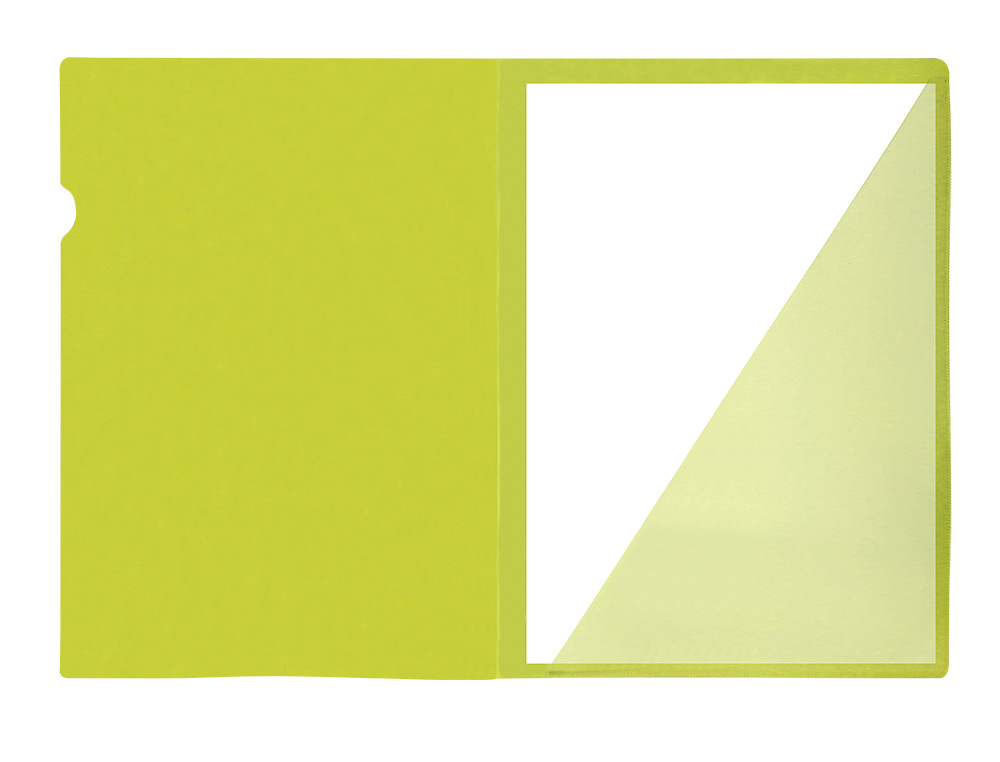CARPETA LIDERPAPEL DOSSIER A4 UÑERO AMARILLO FLUOR OPACO