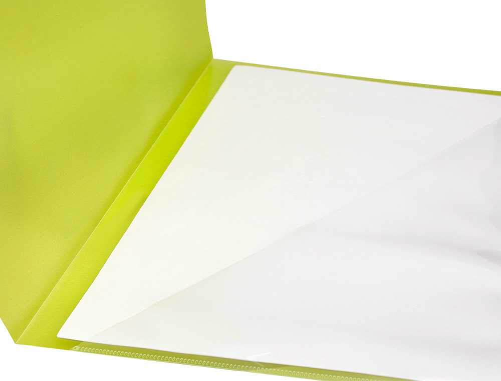 CARPETA LIDERPAPEL DOSSIER A4 UÑERO AMARILLO FLUOR OPACO