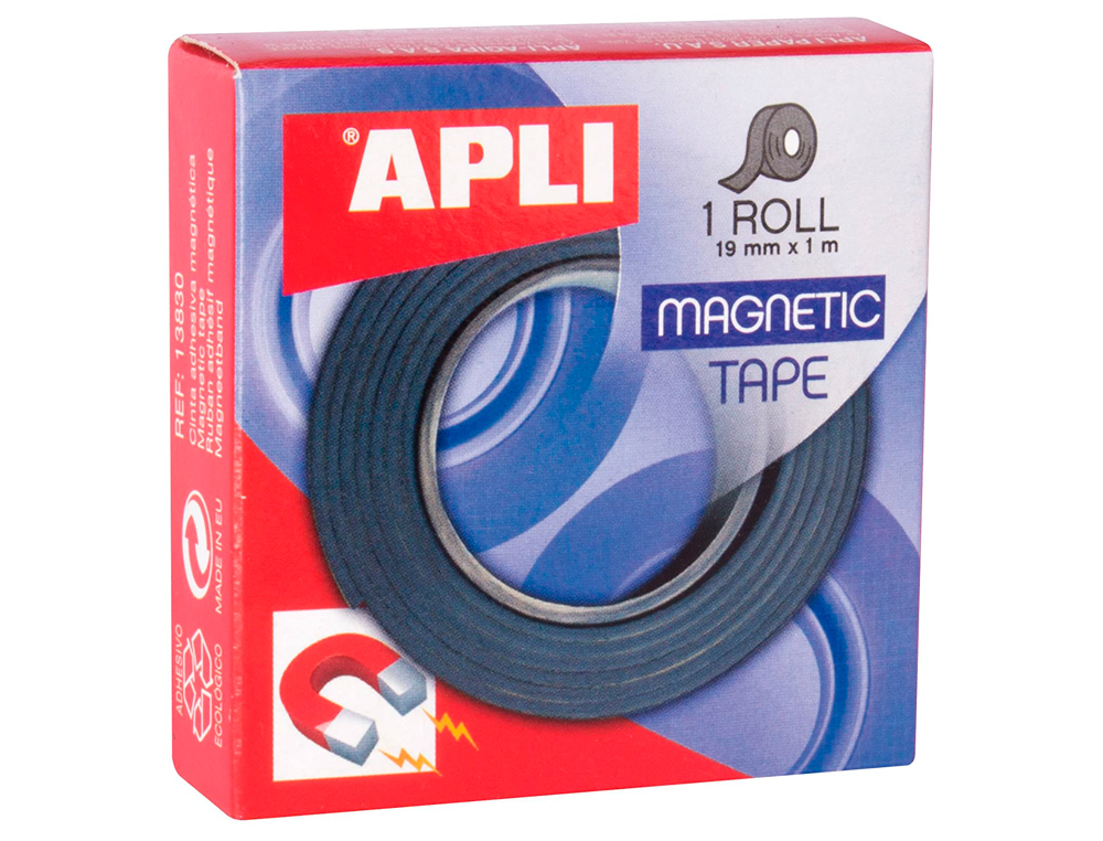 CINTA ADHESIVA APLI MAGNETICA 19MM X 1M