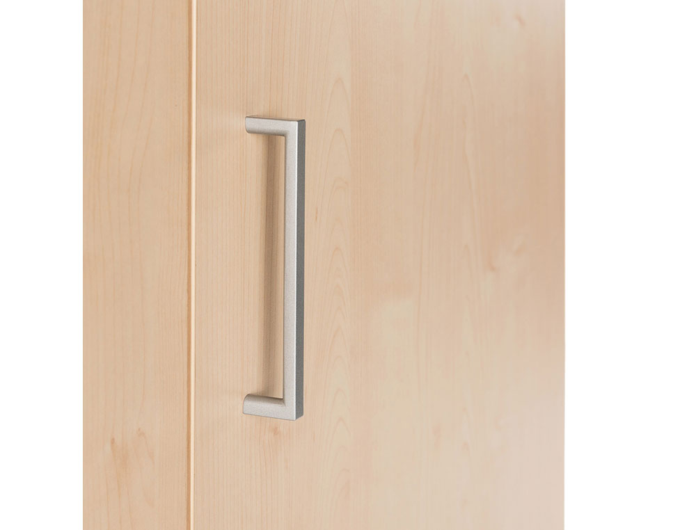 ARMARIO ROCADA CON CUATRO ESTANTES Y DOS PUERTAS SERIE STORE 156X90X45 CM ACABADO AW04 BLANCO/BLANCO