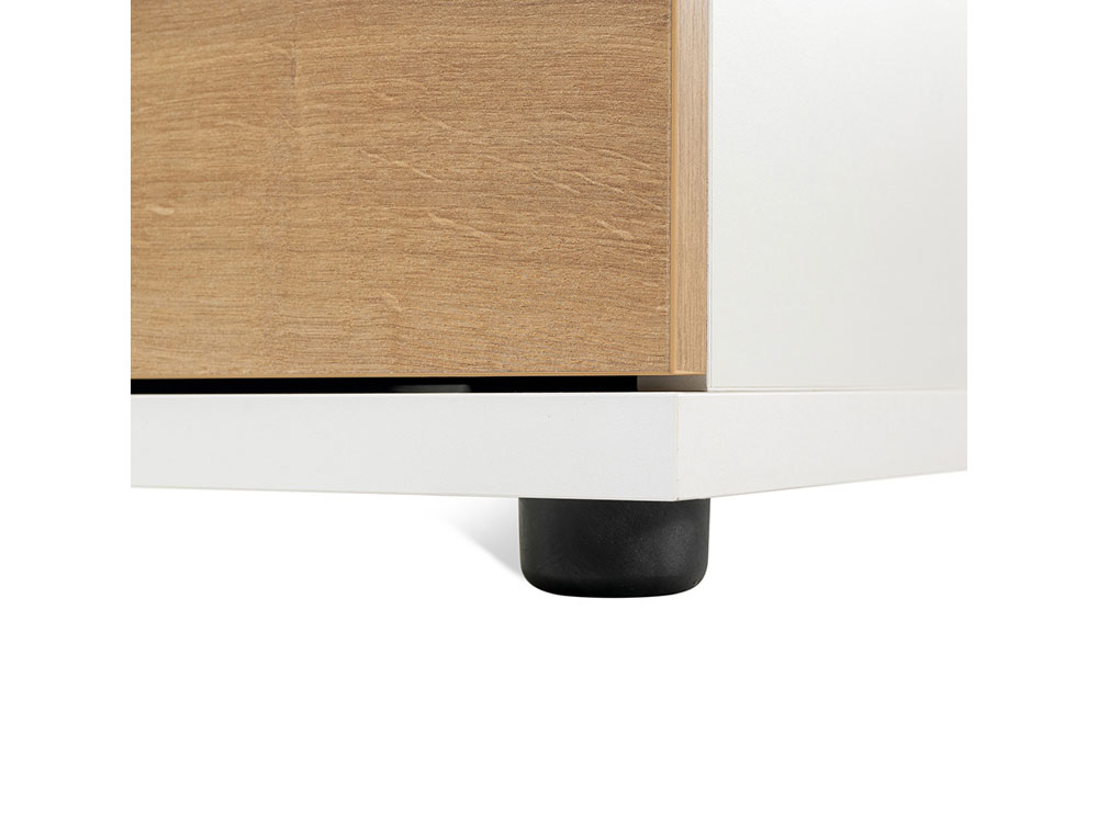 CAJONERA ROCADA CON CUATRO CAJONES SERIE STORE 60X47X74 CM ACABADO BLANCO/BLANCO