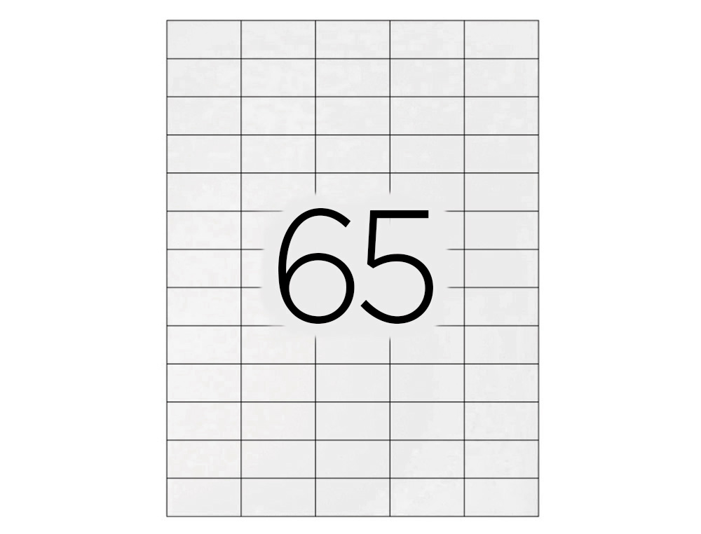 ETIQUETA ADHESIVA Q-CONNECT KF15386 TAMAO 38,1X21,2 MM FOTOCOPIADORA LASER INK-JET CAJA CON 100 HOJAS DIN A4