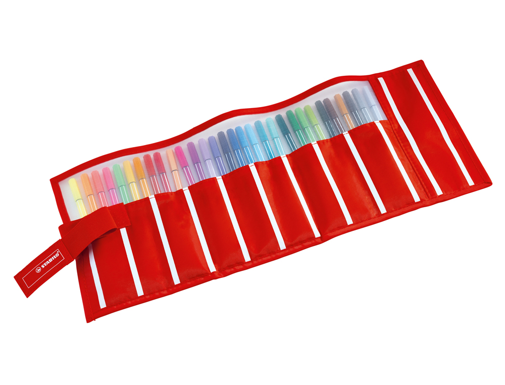 ROTULADOR STABILO PUNTA DE FIBRA PEN 68 ESTUCHE ROLLERSET DE 30 UNIDADES COLORES SURTIDOS