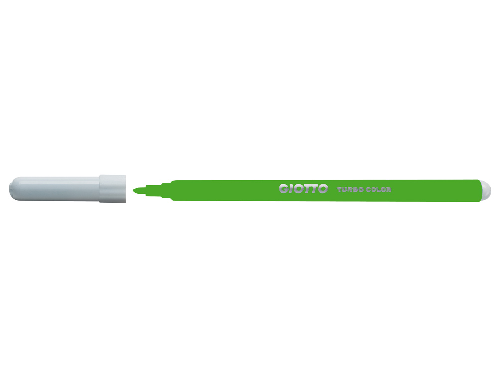 ROTULADOR GIOTTO TURBO COLOR LAVABLE CON PUNTA BLOQUEADA UNICOLOR VERDE