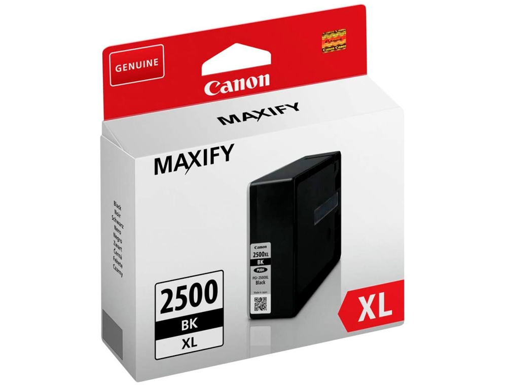 INK-JET CANON PGI 2500 XL MAXIFY IB4050 / MB5050 / MB5155 / MB5350 / MB5450 NEGRO 2500 PAGINAS
