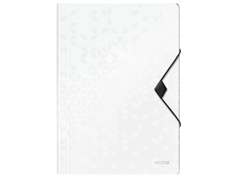 CARPETA LEITZ WOW GOMAS SOLAPAS POLIPROPILENO DIN A4 COLOR BLANCO