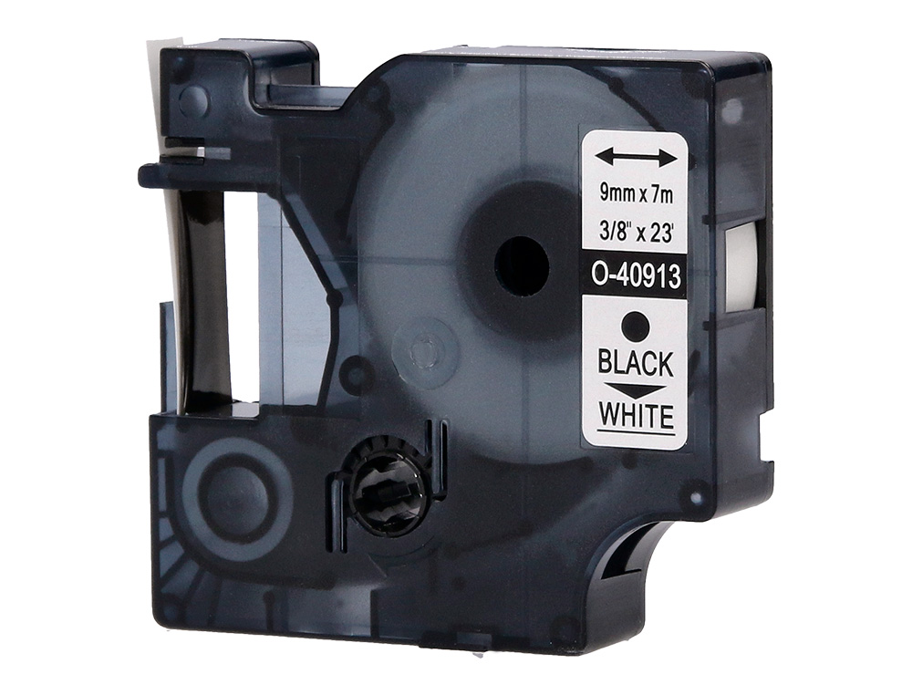 CINTA Q-CONNECT 1000 NEGRO-BLANCO 9 MM X 7MT DYMO