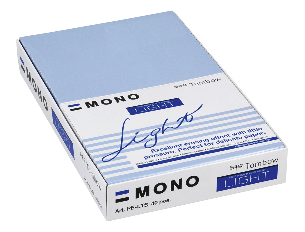 GOMA TOMBOW MONO LIGHT POLIMERA CAUCHO PVC ESPECIAL PARA BORRADO DELICADO