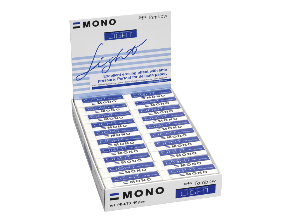 GOMA TOMBOW MONO LIGHT POLIMERA CAUCHO PVC ESPECIAL PARA BORRADO DELICADO