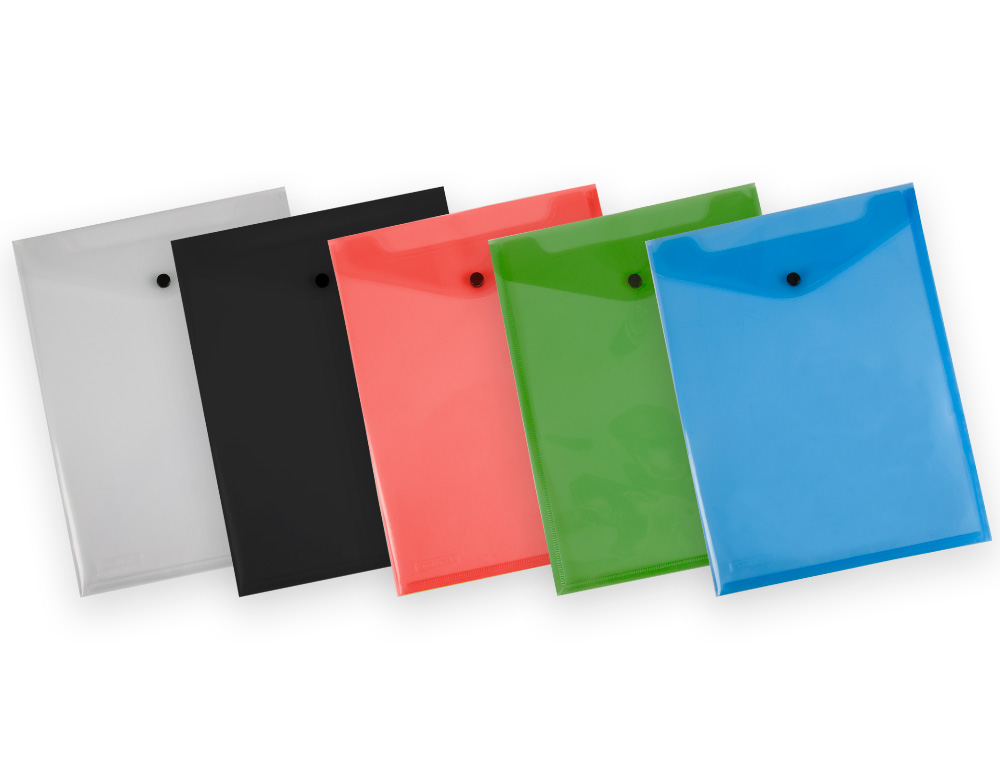 CARPETA LIDERPAPEL DOSSIER BROCHE POLIPROPILENO DIN A4 FORMATO VERTICAL CON FUELLE VERDE TRANSLUCIDO