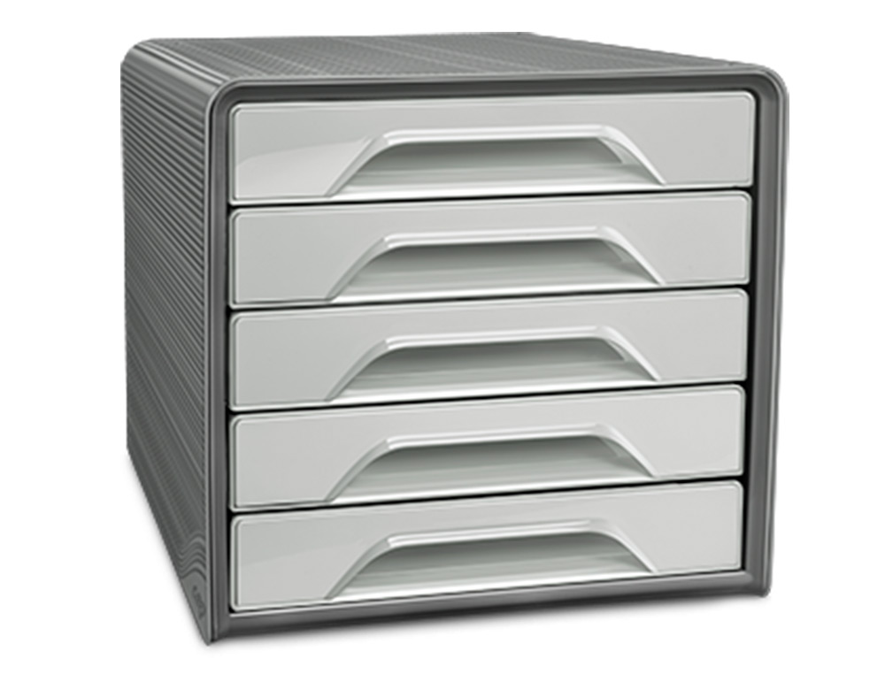 FICHERO CAJONES DE SOBREMESA CEP SMOOVE 5 CAJONES COLOR GRIS 288X360X270 MM