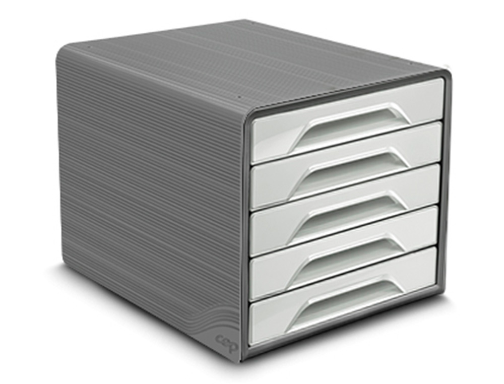FICHERO CAJONES DE SOBREMESA CEP SMOOVE 5 CAJONES COLOR GRIS 288X360X270 MM