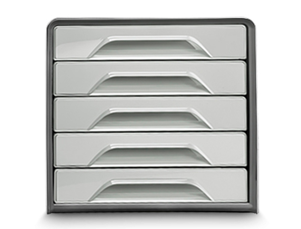 FICHERO CAJONES DE SOBREMESA CEP SMOOVE 5 CAJONES COLOR GRIS 288X360X270 MM