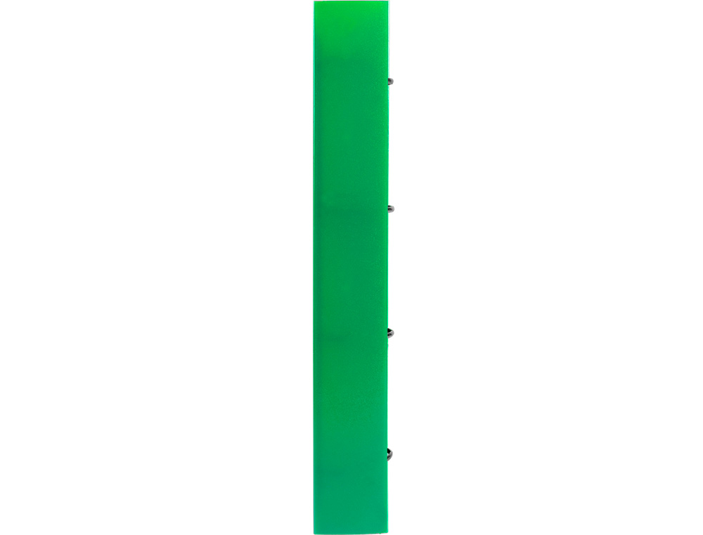 CARPETA CON RECAMBIO LIDERPAPEL A4 CUADRO 5MM 100 HOJAS 80G POLIPROPILENO 4 ANILLAS MIXTAS 25MM VERDE